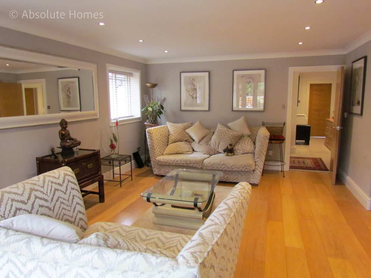Hamilton Close, Teddington, TW11 9LA, lounge in