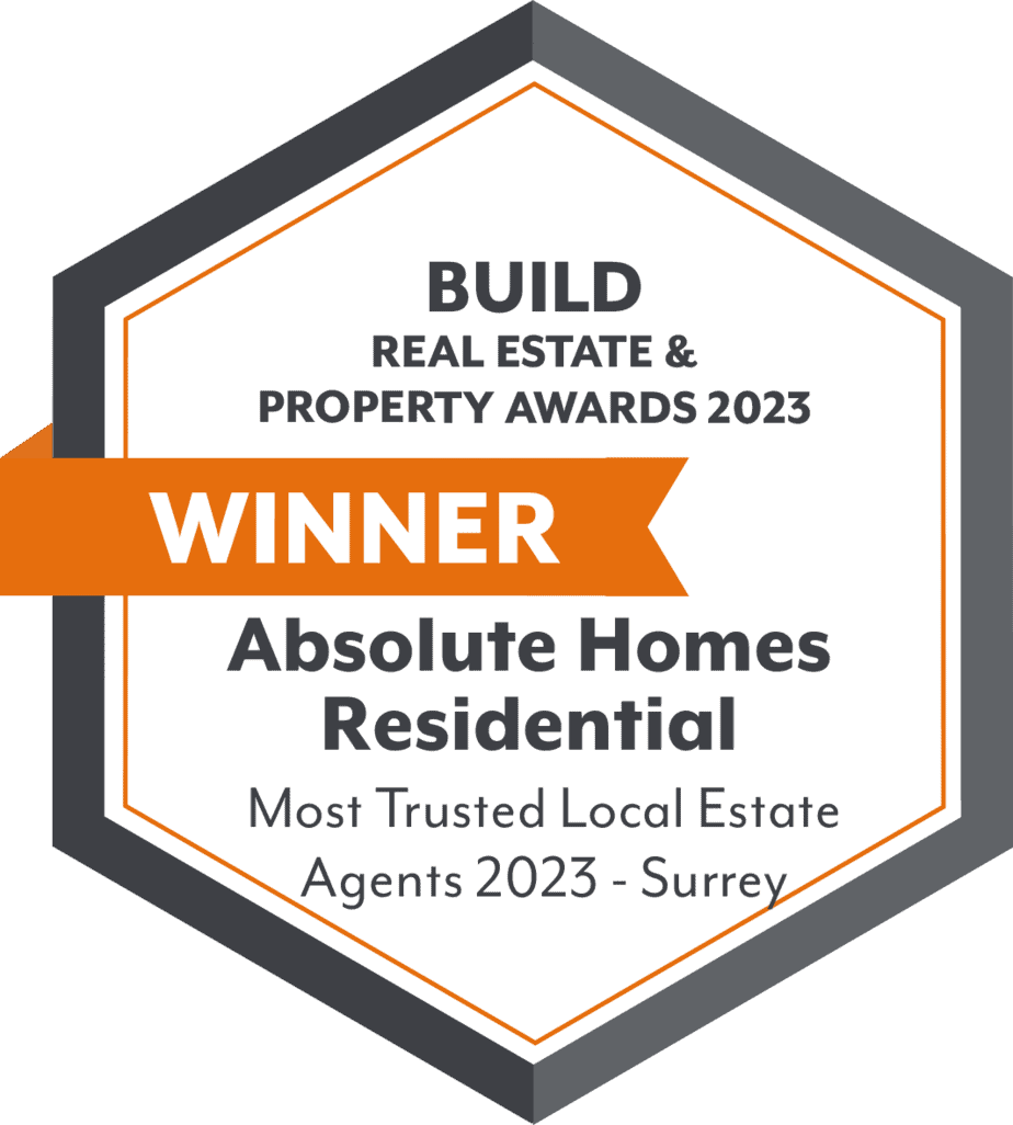 BUILD Real Estate & Property Awards 2023 — Winner, Most Trusted Local Estate Agents, Surrey